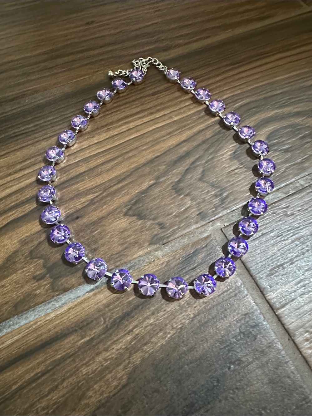 Purple Crystal Necklace - Women Jewelry